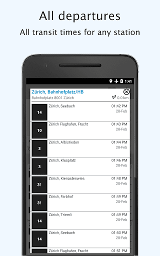 Screenshot Switzerland Public Transport