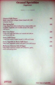 Pinxx Restaurant menu 3