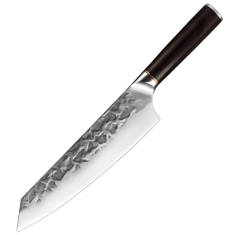 Ensemble Combiné de Couteaux de Chef Forgés à la Main en Acier Inoxydable. Parfait pour couper, trancher et hacher. Maîtrisez l'art culinaire.