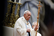 Pope Francis celebrates Mass to mark the World Day of Peace in St. Peter's Basilica at the Vatican, January 1, 2022. 