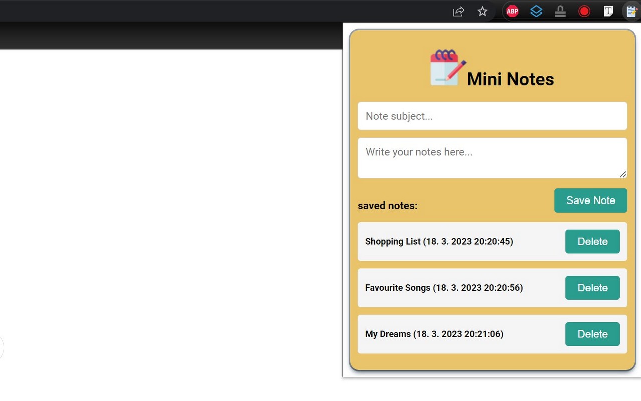 Mini Notes Preview image 0