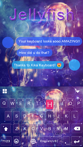 Jellyfish Emoji Keyboard Theme