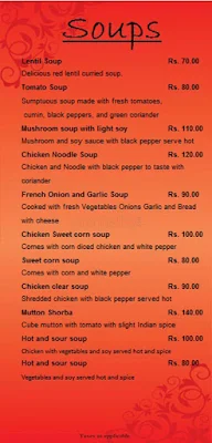 Trinkas Restaurant menu 3