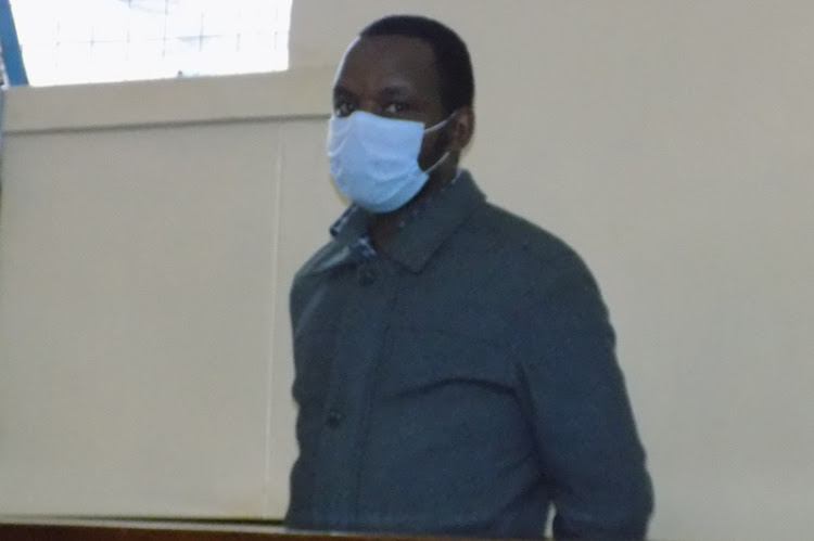 Martin Mutwiri in court on Wednesday, July 22, 2020