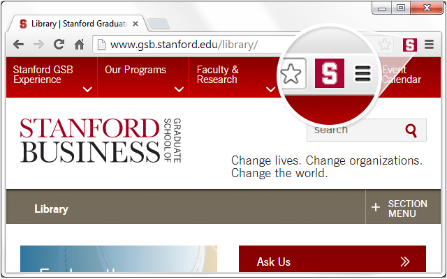 Stanford GSB Library Chrome Extension Preview image 1