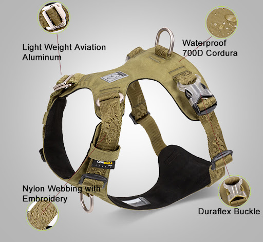 Title 4, Explosion-proof dog harness for secure walks. P...
