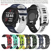 Dây Đeo Silicon Cho Đồng Hồ Thông Minh Garmin Forerunner 245/245M/645/645M/Vivoactive 3/3T 20Mm