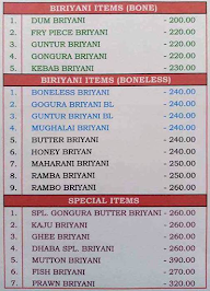 Sri Sai Andhra Mess menu 7