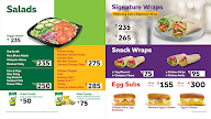 Subway menu 1