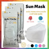 [Set 50 Cái] Khẩu Trang Kf94 Sun Mask 4 Lớp Kháng Khuẩn, Kiểu Dáng 4D Hàn Quốc Hàng Chính Hãng Chống Bụi Mịn