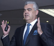 Cell C CEO  Jose   dos   Santos  briefs the media. Pic: Puxley Makgatho. © Business Day.