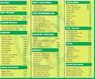 Reddy's Restaurant menu 1