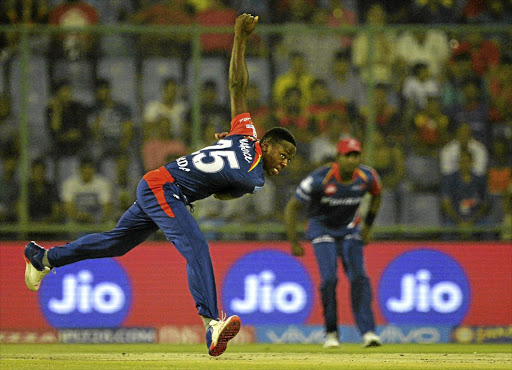 NEED FOR SPEED: Delhi Daredevils fast bowler Kagiso Rabada delivers a ball during an Indian Premier League match earlier this year. The young South African speedster is set to become the mainstay of the Proteas' bowling attack once Dale Steyn heads off into the sunset.