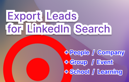 Search Export for LinkedIn™️(People+Company) small promo image