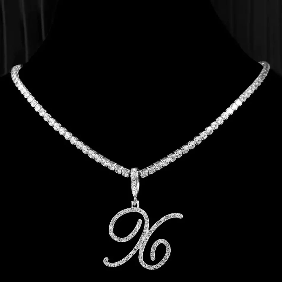 Collar con 26 letras creativas, accesorios hip hop para orejas, personaliza tu estilo con este conjunto moderno y audaz, perfecto para cualquier ocasión.