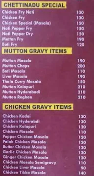 Hotel Sai Chettinadu menu 5