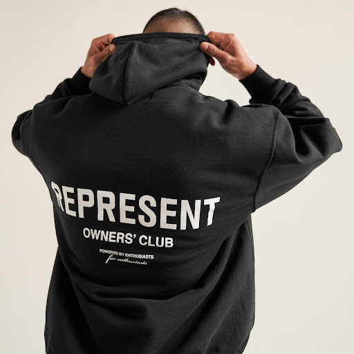 Title 4, Simple Letter High Street Hooded Sweater for Me...