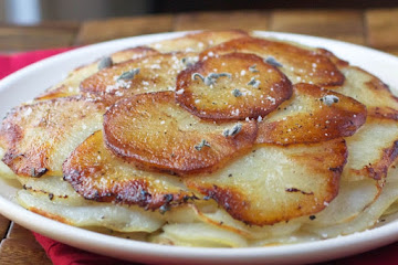 Potatoes Anna with Apples and Sage