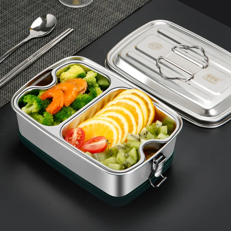 Title 10, 304 Edelstahl Lunchbox doppellagig dicht versch...