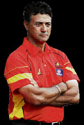 LIFTED: Santos coach Boebie Solomons