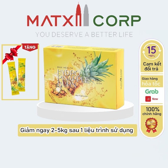 Thạch Dứa Giảm Cân Matxi Corp Hàn Quốc Hộp 10 Gói
