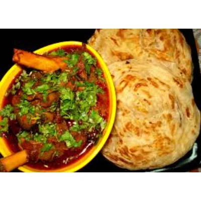 Mutton Curry (1Pc)+ Malabar Parantha (1Pc)