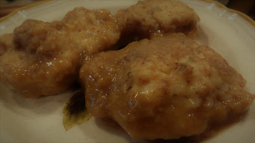 Instead of serving a side of rice and potatoes, make a pan of Gravy and Dumplings.  Delicious and Easy!