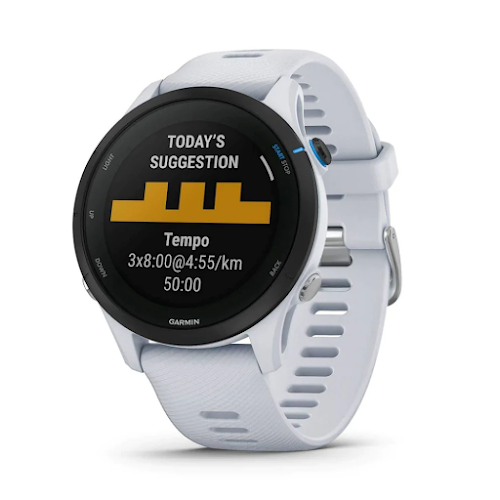 Đồng hồ thông minh Garmin Forerunner 255 Music,GPS, Đá Trắng, KOR/SEA (010-02641-58)