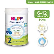 Sữa Bột Công Thức Hipp 2 Organic Combiotic 800G Bổ Sung Dha Trực Tiếp Dành Cho Trẻ Nhỏ