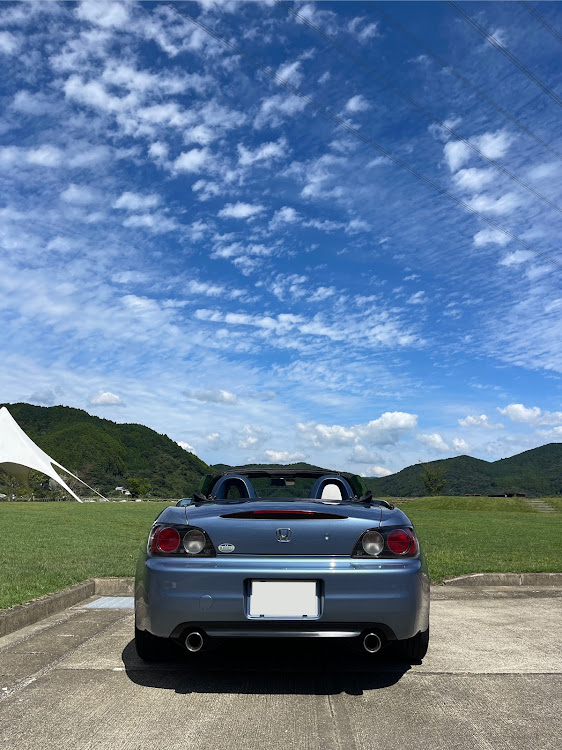 S2000の青空と緑と風・ニュルブルクリンブルー・メタリック・ブルーレザー・RCS・秋の全国交通安全運動に関するカスタム事例の投稿画像1枚目
