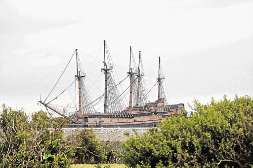 FANTASTICAL: Two sailing ships built for the television series Black Sails