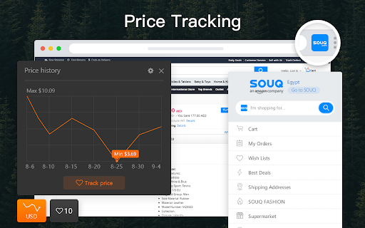 Souq and Amazon.ae Price Tracker