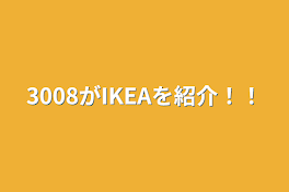 3008がIKEAを紹介！！