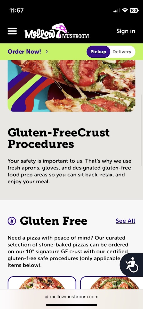 Gluten-Free at Mellow Mushroom