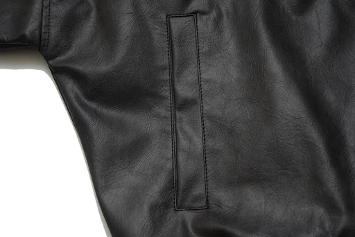 Title 15, Washed and Worn Leather Jacket Mens Fashion. T...