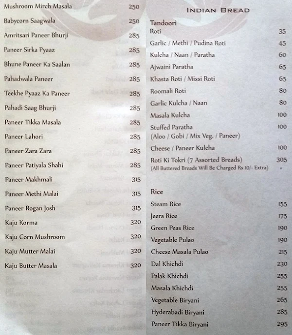 Prasad Food Divine menu 