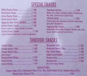 Aggarwal Bikaner Sweet Corner And Restaurant menu 