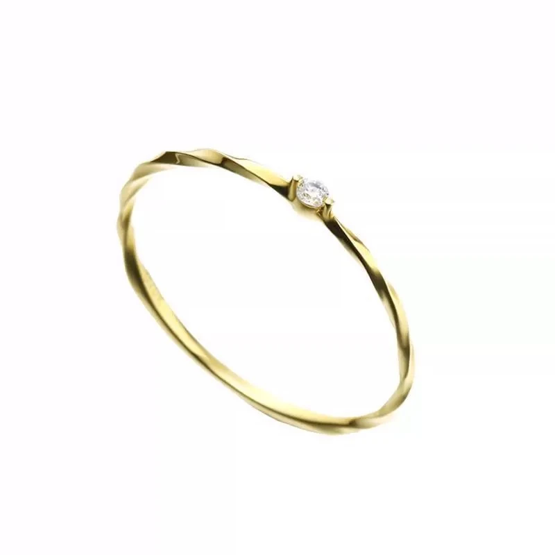 Title 2, Bague Simple Torsadée en Argent Sterling S925. ...