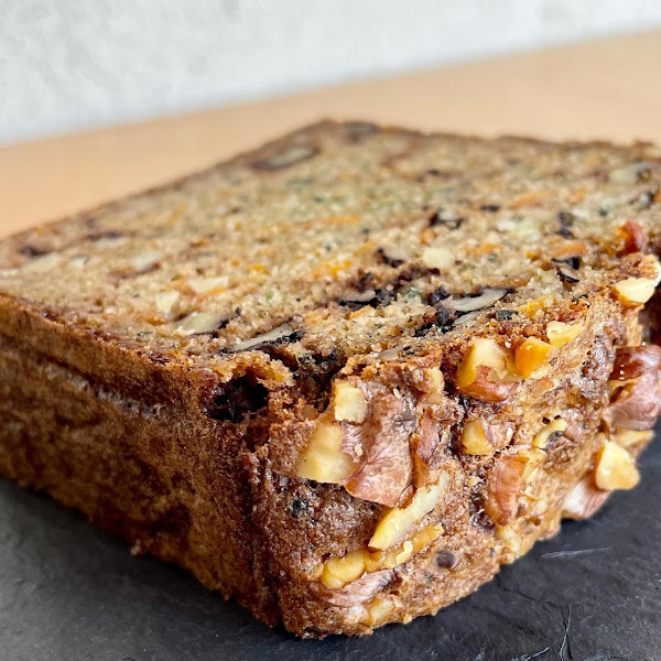 carrot zucchini walnut bread