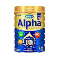 Sữa bột Vinamilk Dielac Alpha Gold 4 850g (cho trẻ 2-6 tuổi)