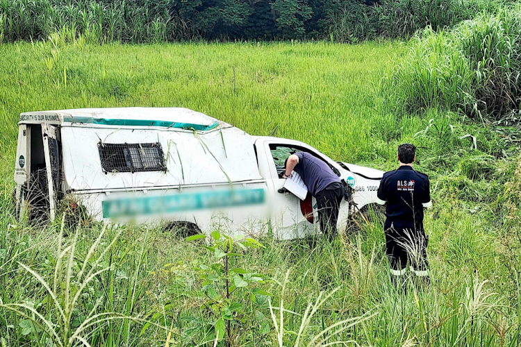 One person was killed and three people were seriously injured when a bakkie carrying security officers crashed in Durban.