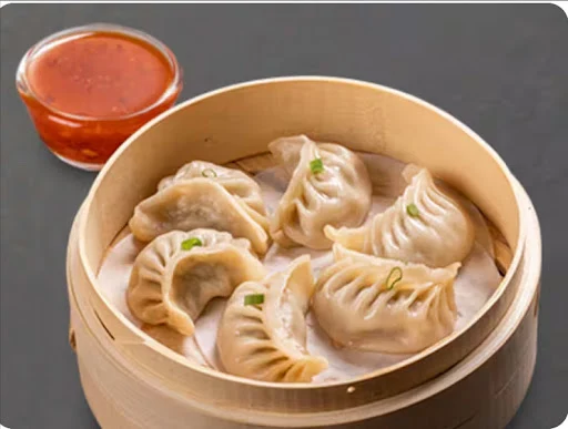 Chicken Steamed Momos -- 6Pcs