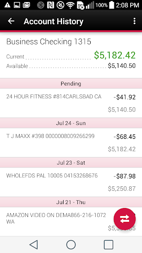 Screenshot OHecu Mobile Banking