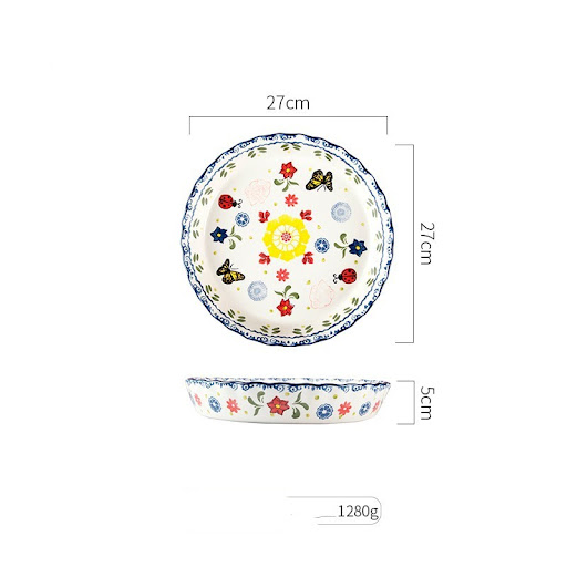 Title 7, Non-stick Deep Dish Pizza Pan Ceramic Round Pla...