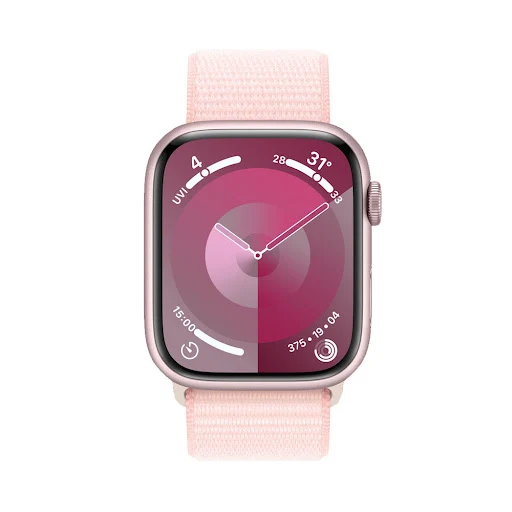 Đồng hồ Apple Watch Series 9 4G 45mm Pink (Vỏ Nhôm Dây Vải) (MRMM3SA/A)