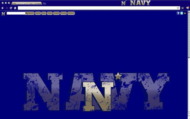 United States Naval Academy Theme chrome extension