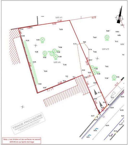 Vente terrain à batir  594 m² à Florensac (34510), 180 000 €