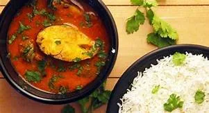 Fish Curry+ Plain Rice Combo