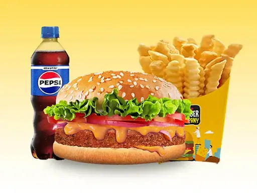 Veg Makhani Burger + Large Fries + Pepsi (Regular)