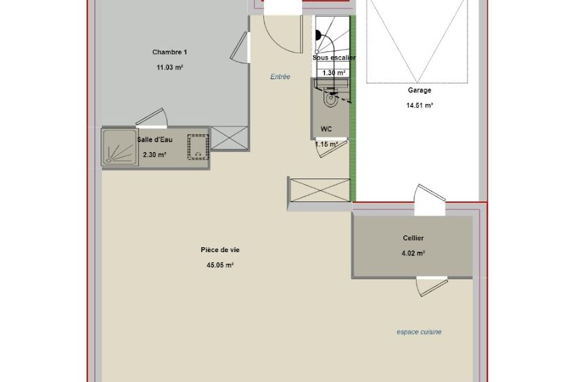  Vente Terrain + Maison - Terrain : 629m² - Maison : 118m² à La Ferté-Alais (91590) 